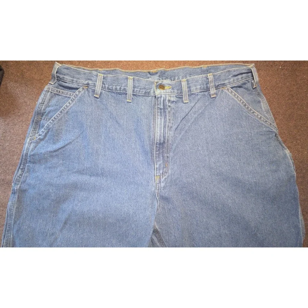 Carhartt B13 STW Vintage 2001 Carpenter Pants 44x28 Denim Workwear     3